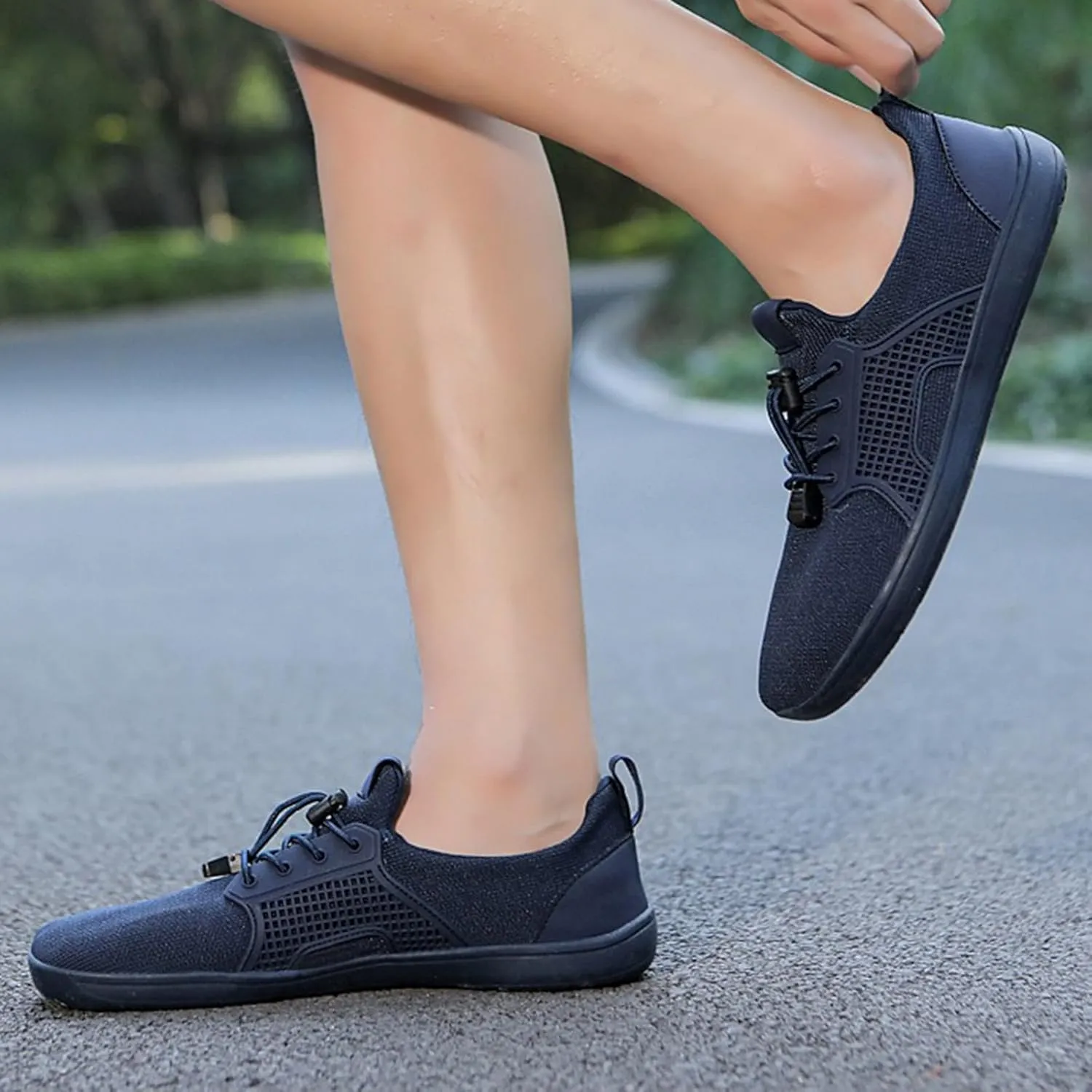 Air Cushion Sole Sneakers for Women Non Slip Workout Fashion Tennis Running Sneakers Lightweight Elderly Shoe
