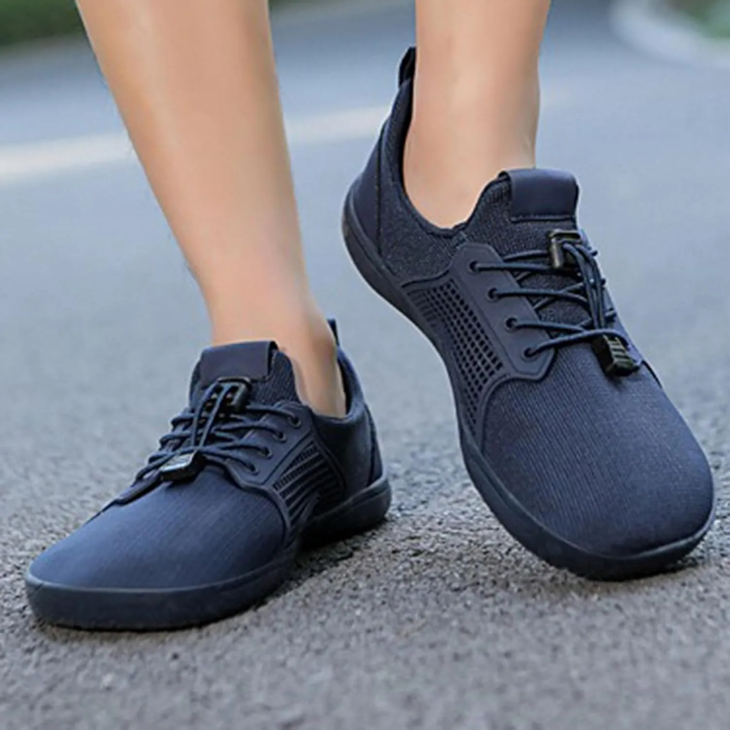 Air Cushion Sole Sneakers for Women Non Slip Workout Fashion Tennis Running Sneakers Lightweight Elderly Shoe