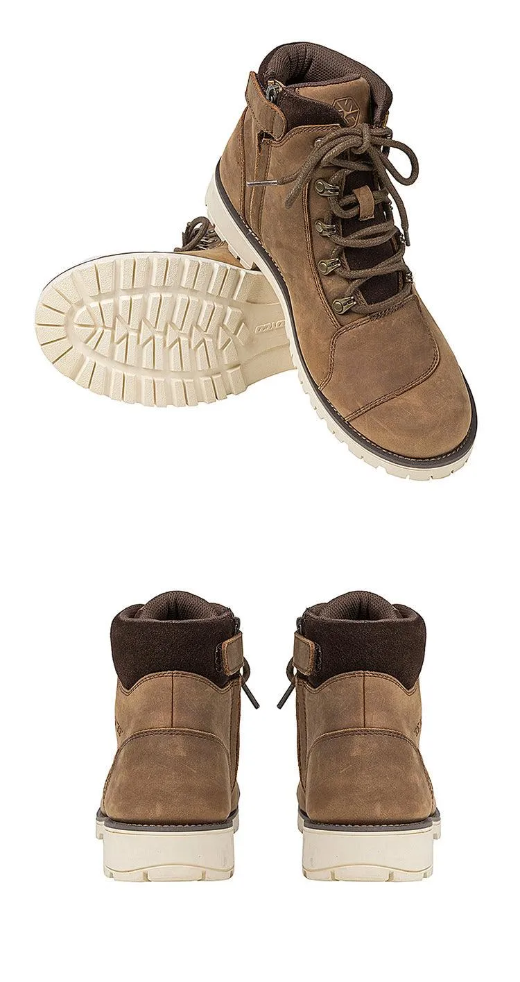 Anti-Drop Protection Retro Motorcycle Cowhide Boots