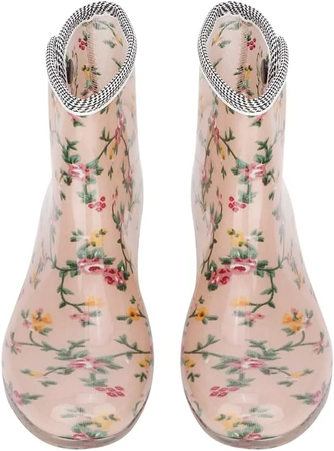 Anti Slip Women Rain Boots, Made of PVC, Stylish Design, Wear Resistant, Garden Shoes (Size 38)