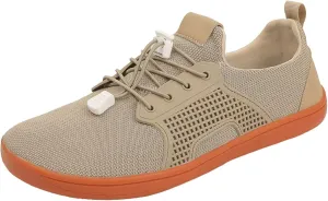 Arch Support Orthopedic Sneakers for Women Breathable Zero Drop Adjustable Barefoot Shoes Fly Woven Mesh Shoe