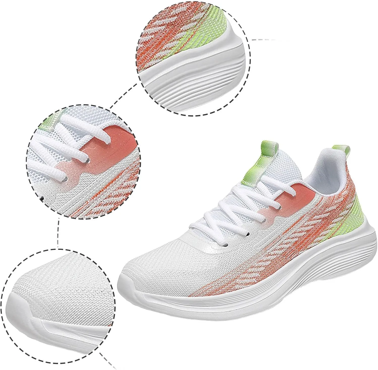 Arch Support Platform Sneakers for Women Non Slip Workout Fashion Tennis Running Sneakers Canvas Slip on Shoe
