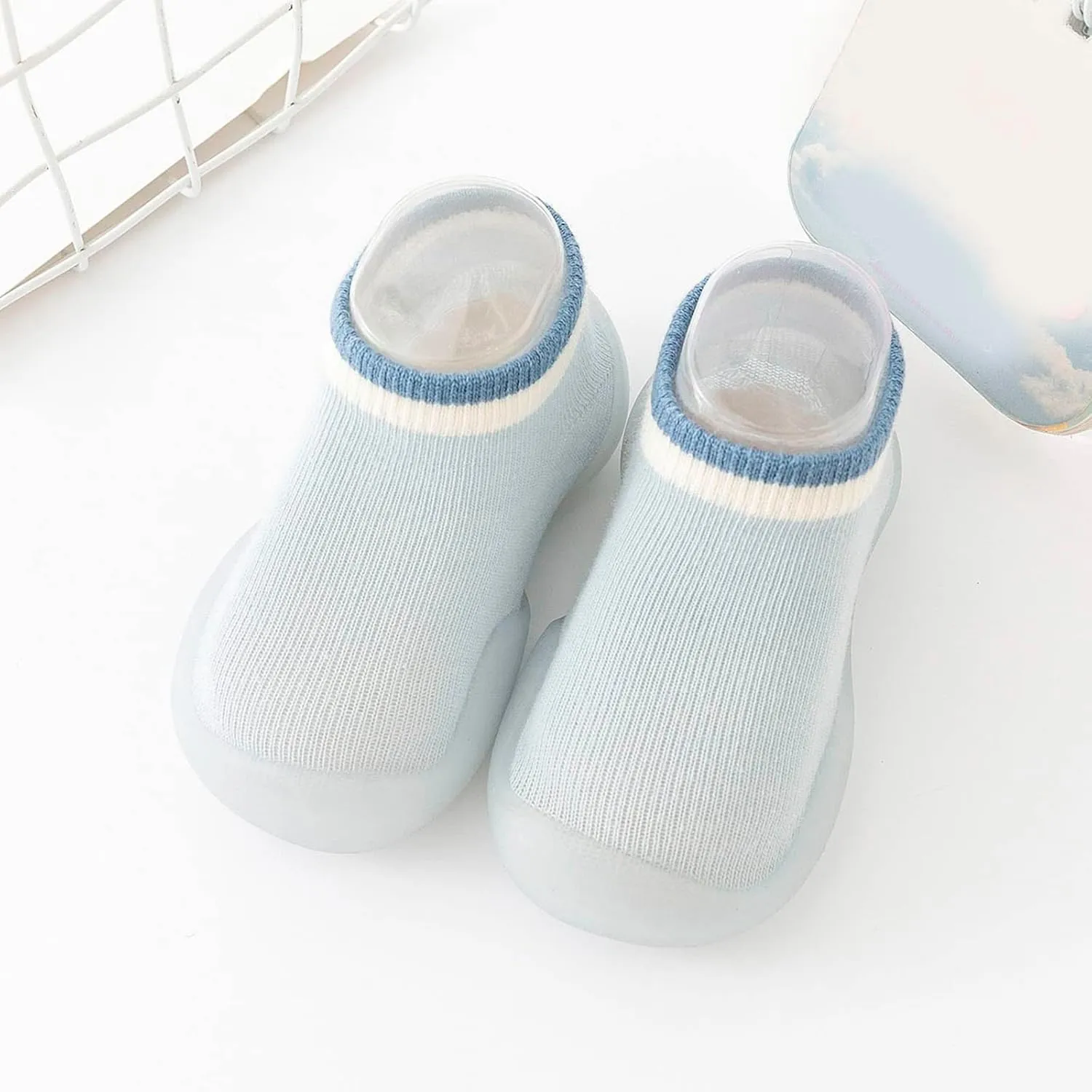 Baby Girl Shoes Autumn Children Toddler Shoes Boys and Girls Floor Sports Socks Shoes Solid Color Light and Cute B