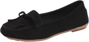 Ballet Flats for Women Round Toe Suede Loafers Slip On Dress Shoes Comfortable Business Shoes Flat Office Shoes