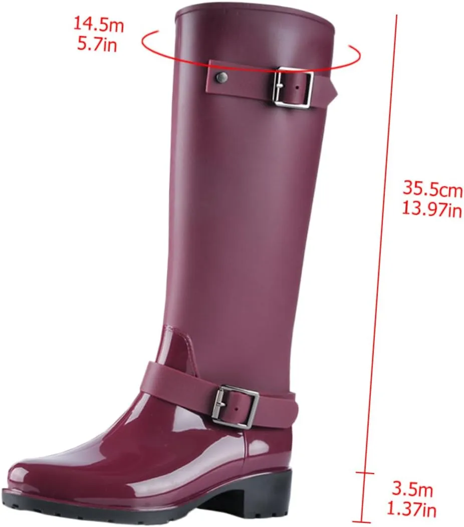 BESPORTBLE 1 Pair Waterproof Rain Boots Non-Skid Sole Rain Boots Long Tube Rain Boots Size Rain Boots Rain Boot for