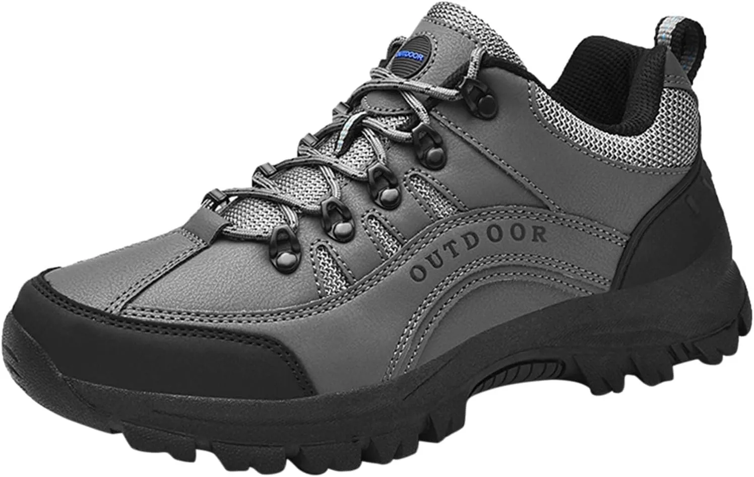 BORAMAX Men's Anti-Skid Cross-Country Travel Shoes Men's Supportive Running Shoes Cushioned Lightweight Athletic Sneakers
