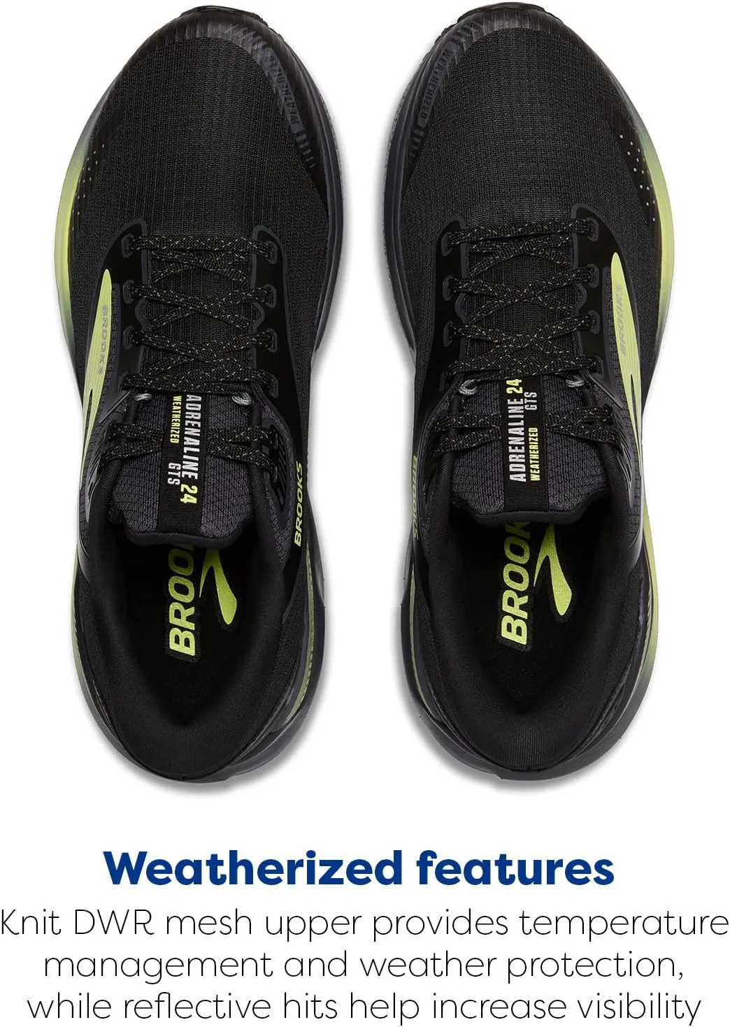 Brooks Mens Adrenaline GTS 24 Weatherized Supportive Running Shoe