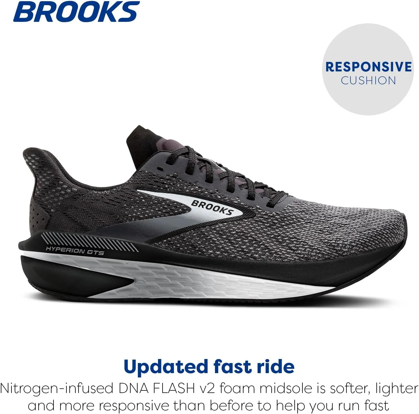 Brooks Mens Hyperion GTS 2 Supportive Running Shoe