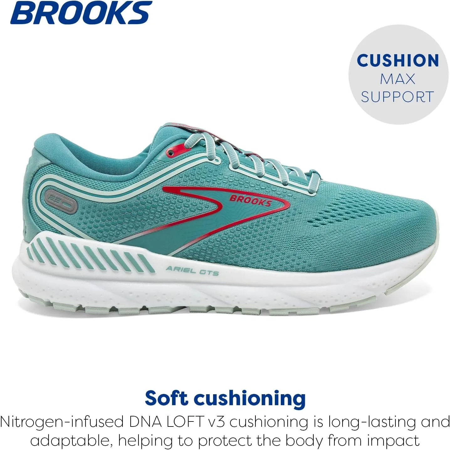Brooks Womens Ariel GTS 23 Supportive Running Shoe