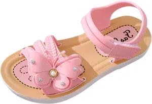 Children Shoes Girls Sandals Summer New Soft Sole Non Slip Comfortable Fashion Princess Shoes Bow Fashion Sandals