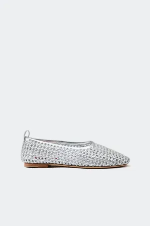 Chrome Woven Riad Flat