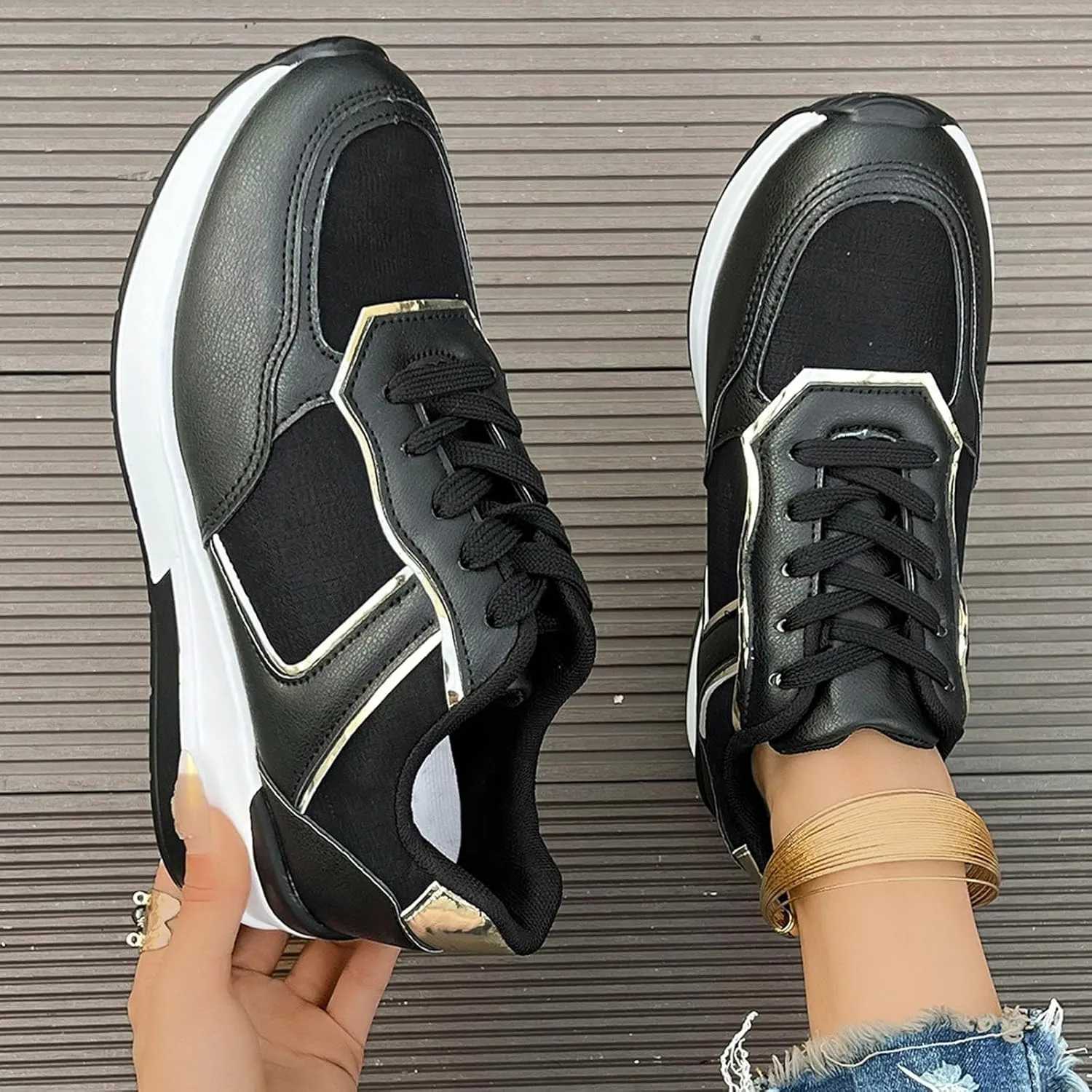 Classic Athletic Skateboard Sneakers for Women Non Slip Athletic Fashion Casual Sneakers Casual Mountain Shoe