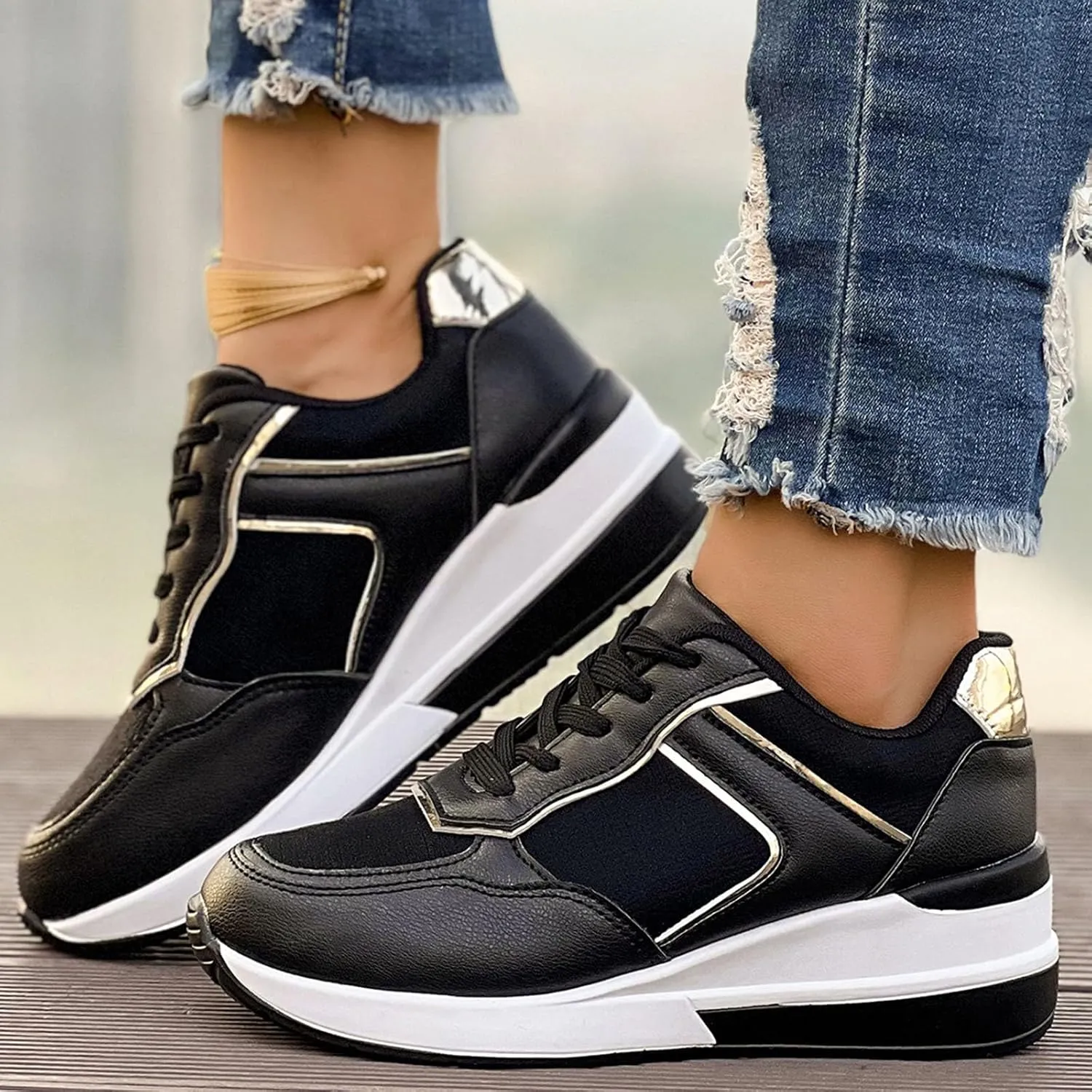 Classic Athletic Skateboard Sneakers for Women Non Slip Athletic Fashion Casual Sneakers Casual Mountain Shoe