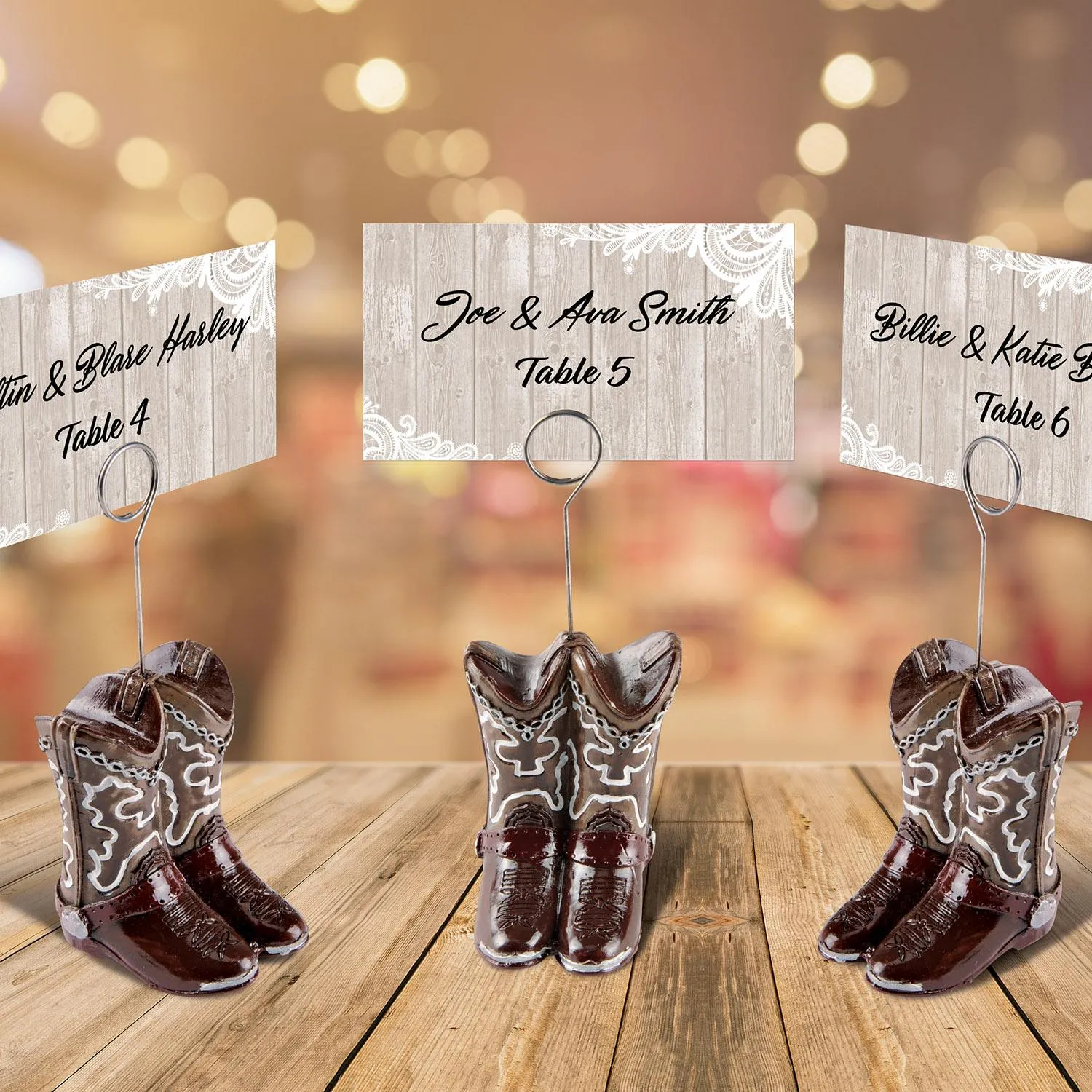 Cowboy Boots Photo/Balloon Holder