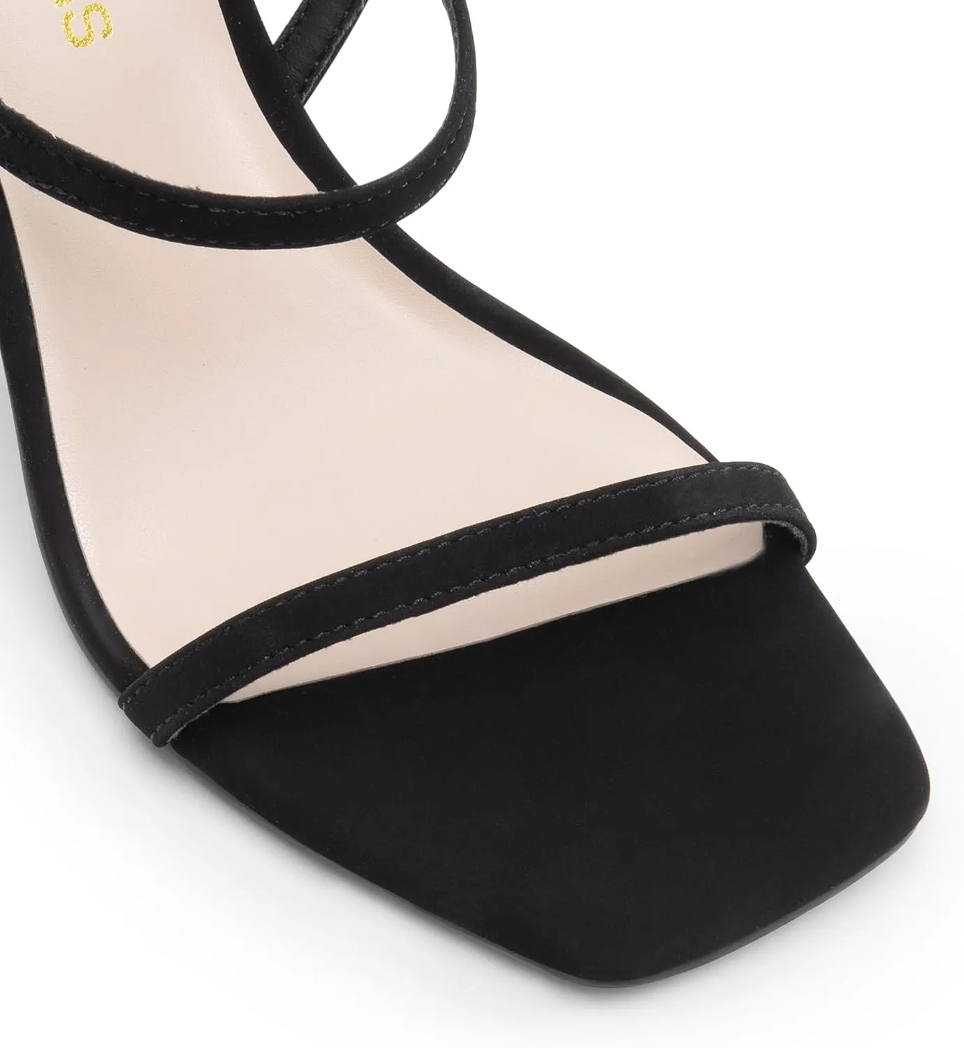 DREAM PAIRS Womens Slingback Heels High Stilettos Open Square Toe Ankle Strap Pumps Sexy Comfort Strappy Dress Shoes Wedding Bridal Heeled Sandals