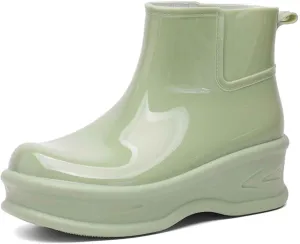 Durable Women's Rain Shoes Thick Sole Footwear Rainy Days Perfect Outdoor Activities Stylish and Rain Boots with Dogs
