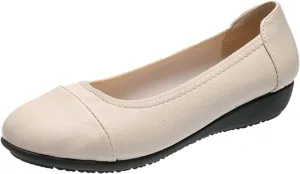 Flat Shoes for Women Dressy Comfortable Ballet Flats Round Toe Slip on Shoes Work Office Shoes Dress Flats
