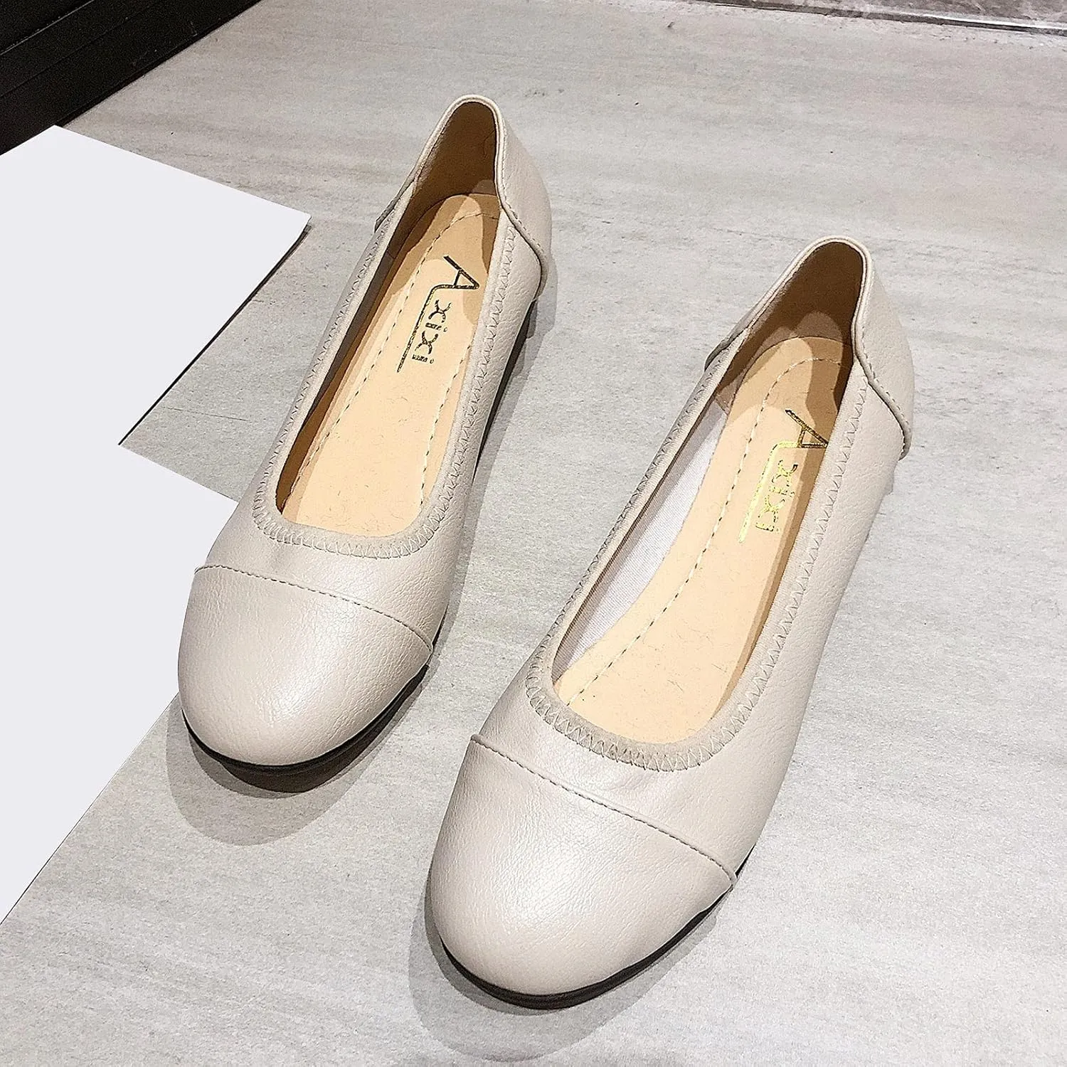 Flat Shoes for Women Dressy Work Shoes Ballet Flats Comfortable Slip On Loafers Round Toe Office Shoe Flat Dress Shoe