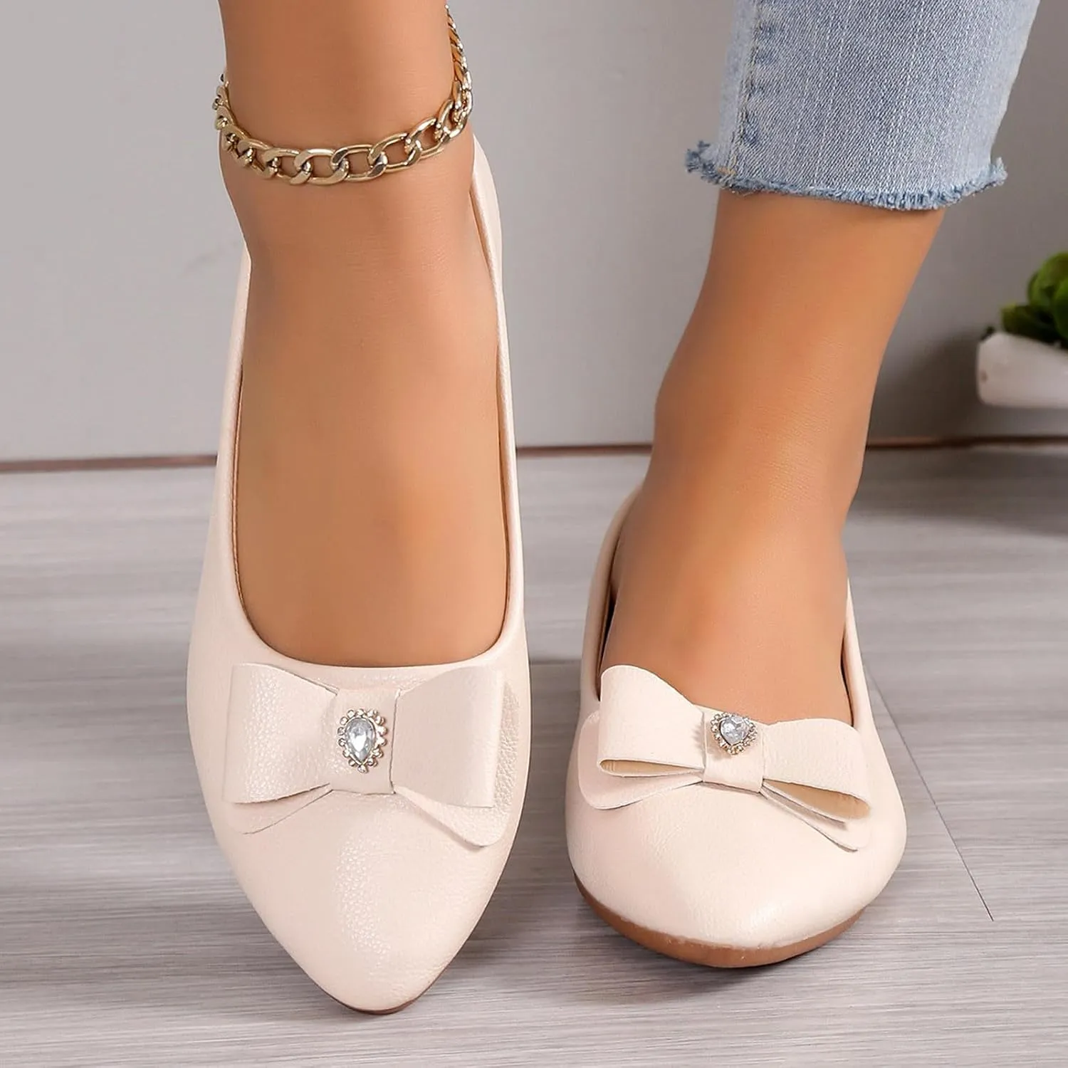 Flat Shoes for Women Dressy Work Shoes Ballet Flats Comfortable Slip On Loafers Round Toe Office Shoe Flat Dress Shoe