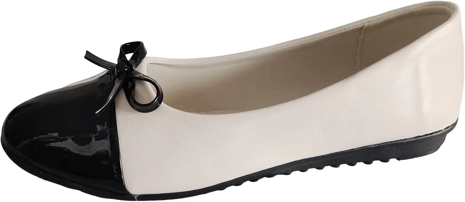 Flat Shoes for Women Dressy Work Shoes Ballet Flats Comfortable Slip On Loafers Round Toe Office Shoe Flat Dress Shoe