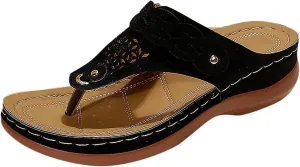Flip Flops for Women Orthopedic Sandals with Arch Support Comfortable Walking Shoes Summer Dressy Sandal Arch Support Wedge Summer Slip on Thong Sandals Casual Trendy Flip Flops 2025