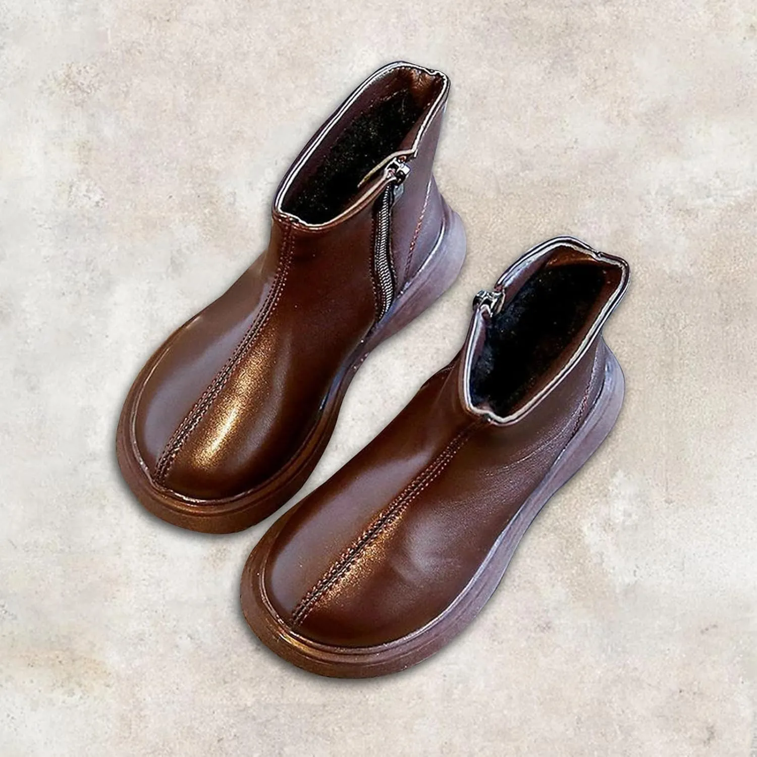 Girls Ankle Boots Kids Toddler Winter Classic British Style Dress Shoes Casual Shoes Vintage Booties with Side Zipper