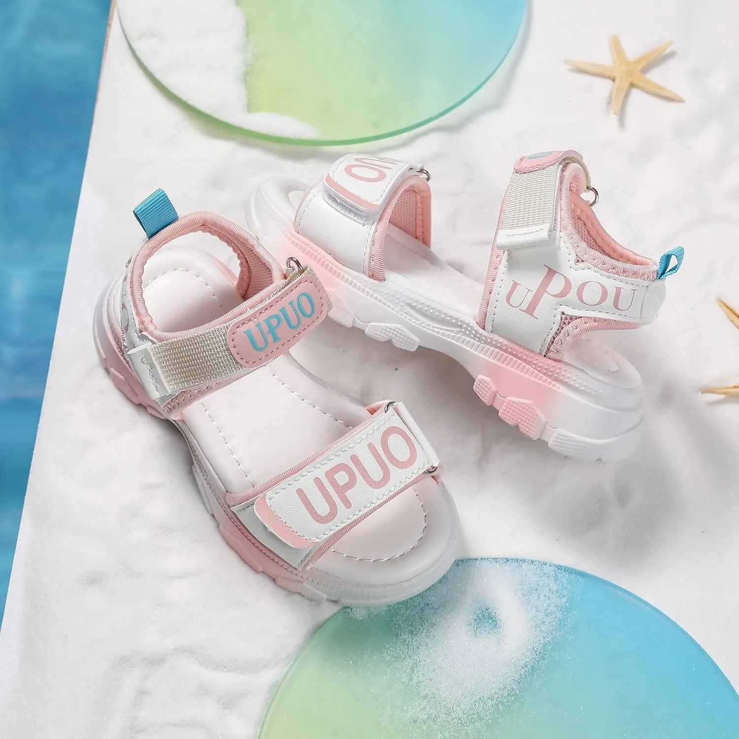 Girls Flower Sandal Shoes Comfortable Soft Sole Sandals Fashionable Open Toe Thick Sole Children Sandals