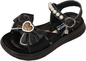 Girls Print Sandal Children Shoes Thick Soled Comfortable Soft Soled Sandals Fashionable Love Butterfly Sandals