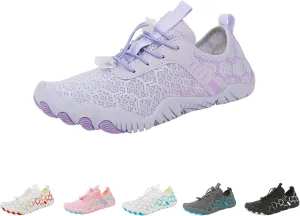 Grounded Footwear for Women Hike Barefoot Shoes Women Wide Toe Box Comfortable Water Shoes Lightweight Breathable Casual Hiking Sneakers Quick Dry Fashion Sneakers for Walking, Running, Gym Athletic
