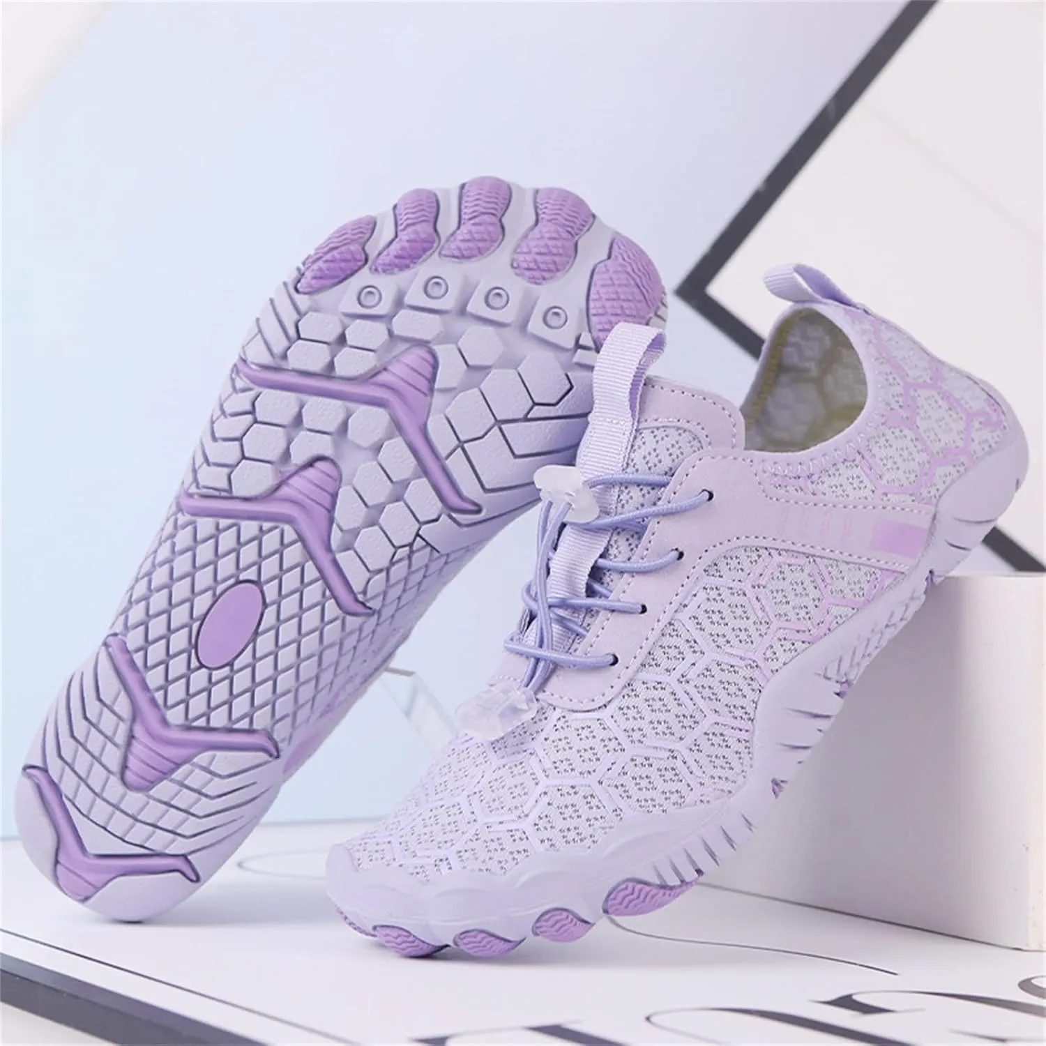 Grounded Footwear for Women Hike Barefoot Shoes Women Wide Toe Box Comfortable Water Shoes Lightweight Breathable Casual Hiking Sneakers Quick Dry Fashion Sneakers for Walking, Running, Gym Athletic
