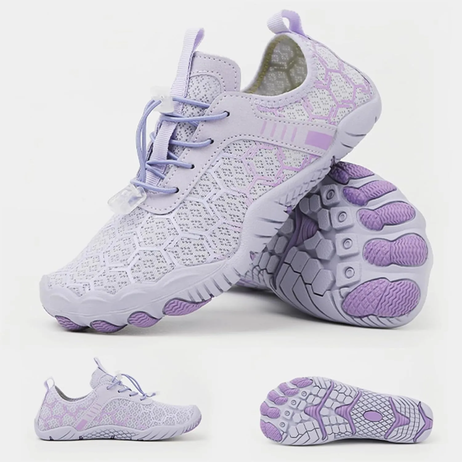 Grounded Footwear for Women Hike Barefoot Shoes Women Wide Toe Box Comfortable Water Shoes Lightweight Breathable Casual Hiking Sneakers Quick Dry Fashion Sneakers for Walking, Running, Gym Athletic