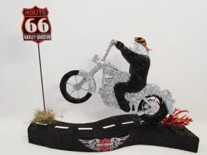 Harley Motorcycle Rider Centerpiece