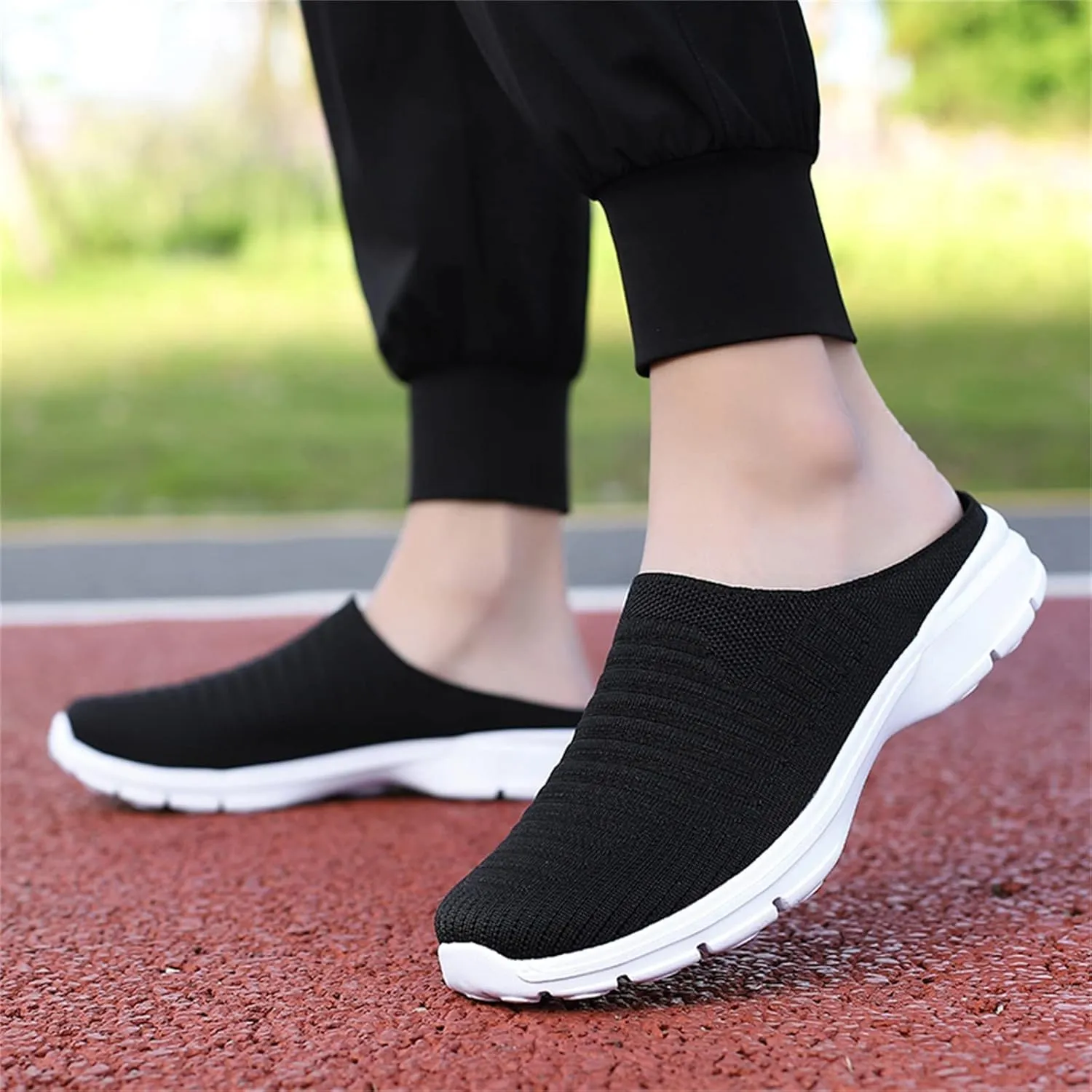 House Slippers Men 8 Mesh Breathable Lightweight Slip On Flat Casual Half Slippers Size 13 Mens Shoes Slippers