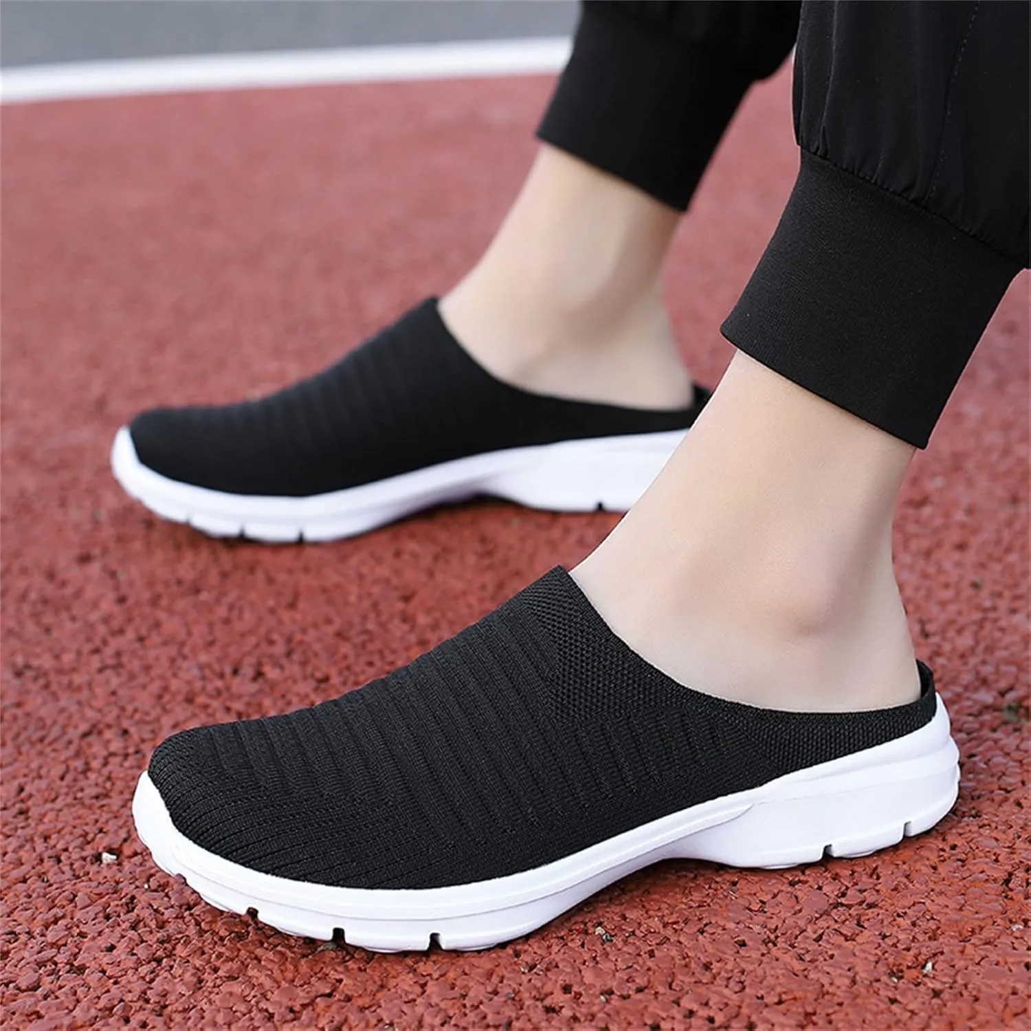 House Slippers Men 8 Mesh Breathable Lightweight Slip On Flat Casual Half Slippers Size 13 Mens Shoes Slippers