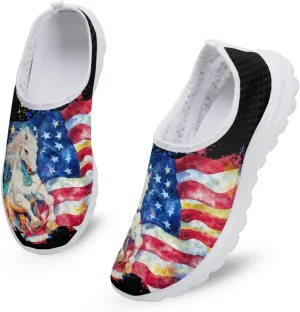 KEIAHUAN Trendy Running Shoes for Women Sneakers, Casual Lightweight Training Shoes Non-Slip Athletic Tennis Shoes