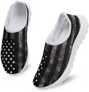 KEIAHUAN Trendy Sneakers for Women Running Shoes Casual Mesh Flats Non Slip Hiking Training Shoes Breathable Knit