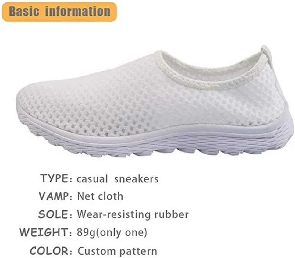 KEIAHUAN Trendy Sneakers for Women Running Shoes Casual Mesh Flats Non Slip Hiking Training Shoes Breathable Knit