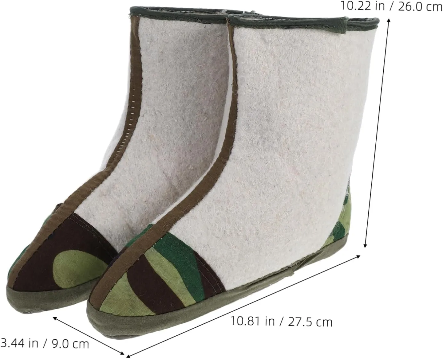 KESYOO 1 Pair Men Winter Snow Boots with Cozy Boot Liner Socks Insulated Fishing and Hiking Shoes for Cold and Protection Stylish and Durable Design