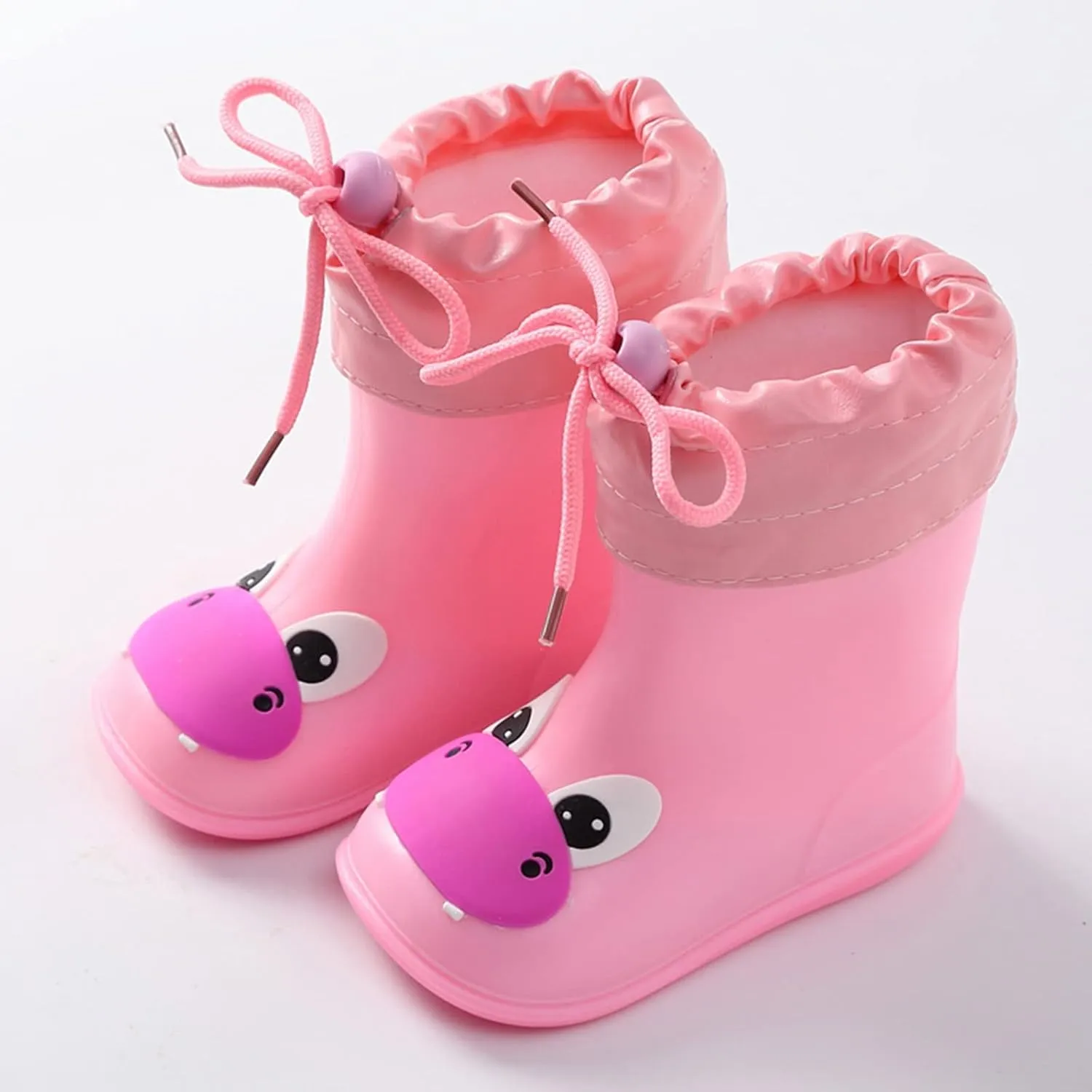 Kids Rain Boots for Boys Girls Waterproof Adjustable Rain Boots Rubber Rain Boots Big Kids Boots Rain Boots