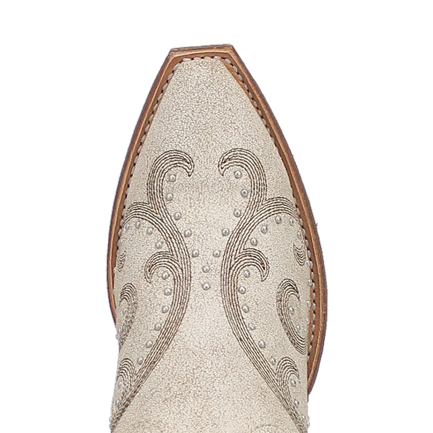 Laredo Womens Haisley Off White Leather Cowboy Boots
