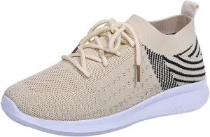 Lausiuoe Slip On Sneakers Women Wide Width Walking Running Shoes Ladies Slip-on Mesh Lightweight Breathable Tennis Shoes