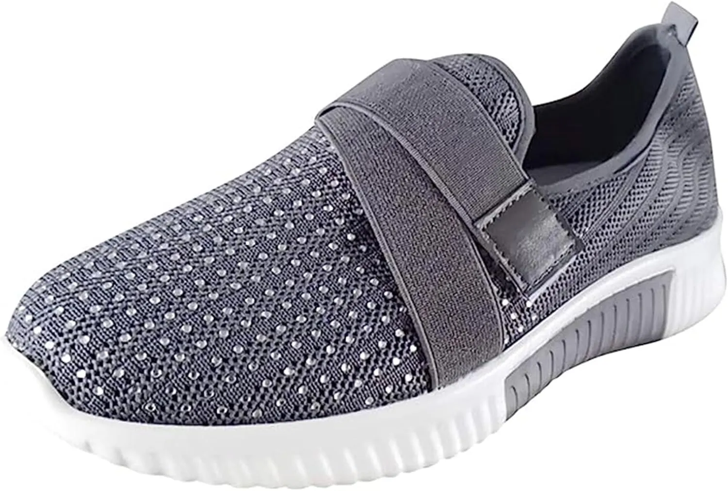 Lausiuoe womens shoes casual sneakers Womens Slip On Walking Shoes Non Slip Running Shoes Breathable Mesh Workout Tennis Shoes Lightweight Gym Fashion Sneakers