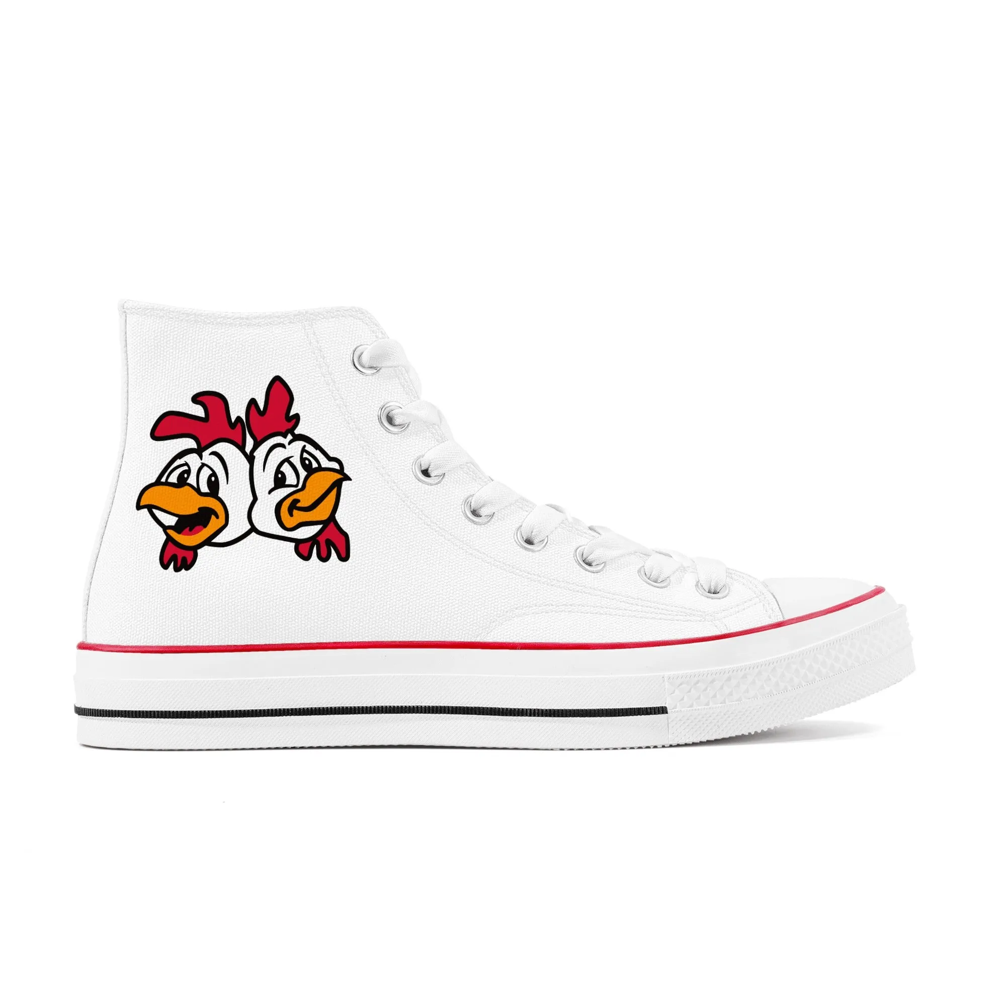 Los Pollos Hermanos - Breaking Bad | High Top Canvas Sneakers