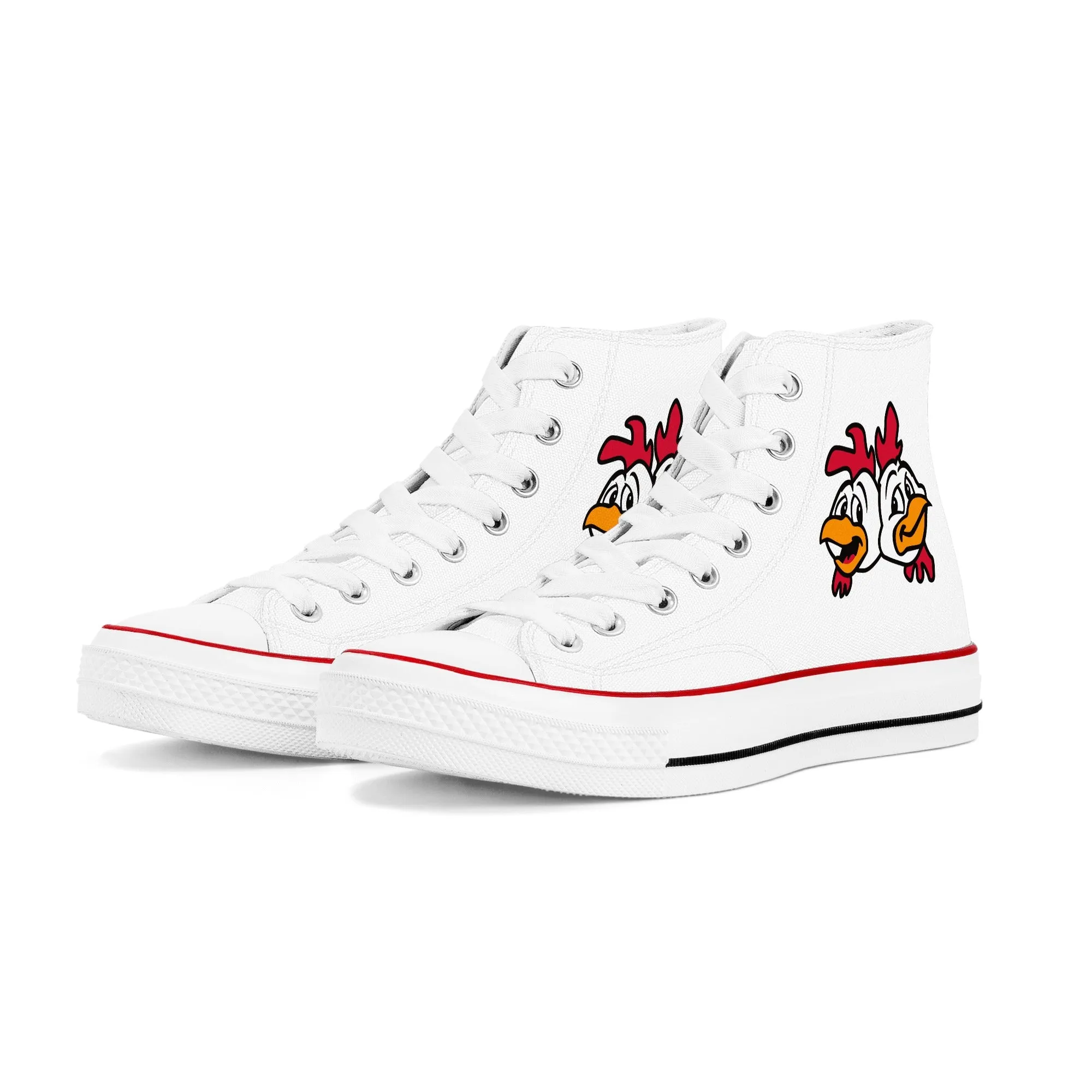 Los Pollos Hermanos - Breaking Bad | High Top Canvas Sneakers