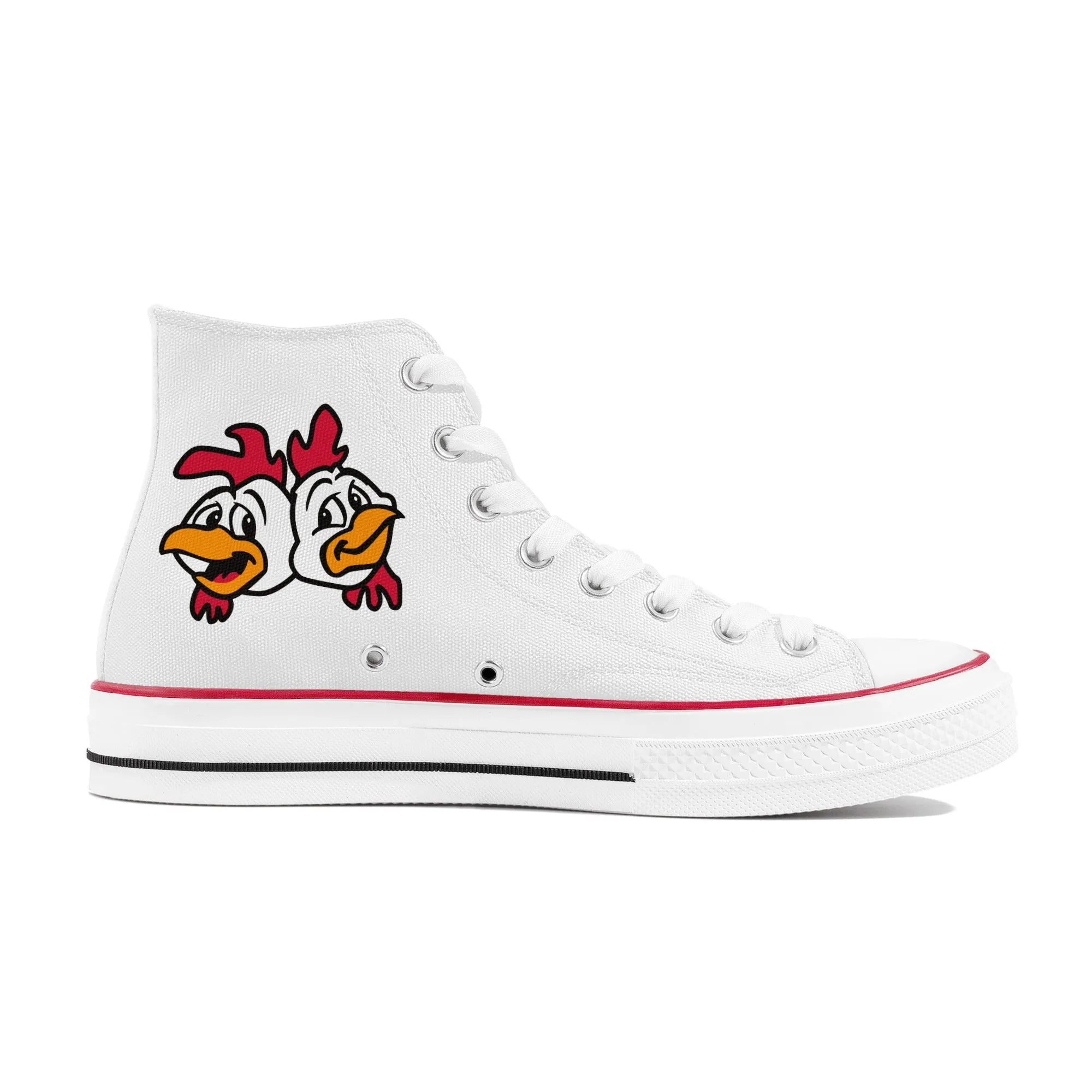 Los Pollos Hermanos - Breaking Bad | High Top Canvas Sneakers