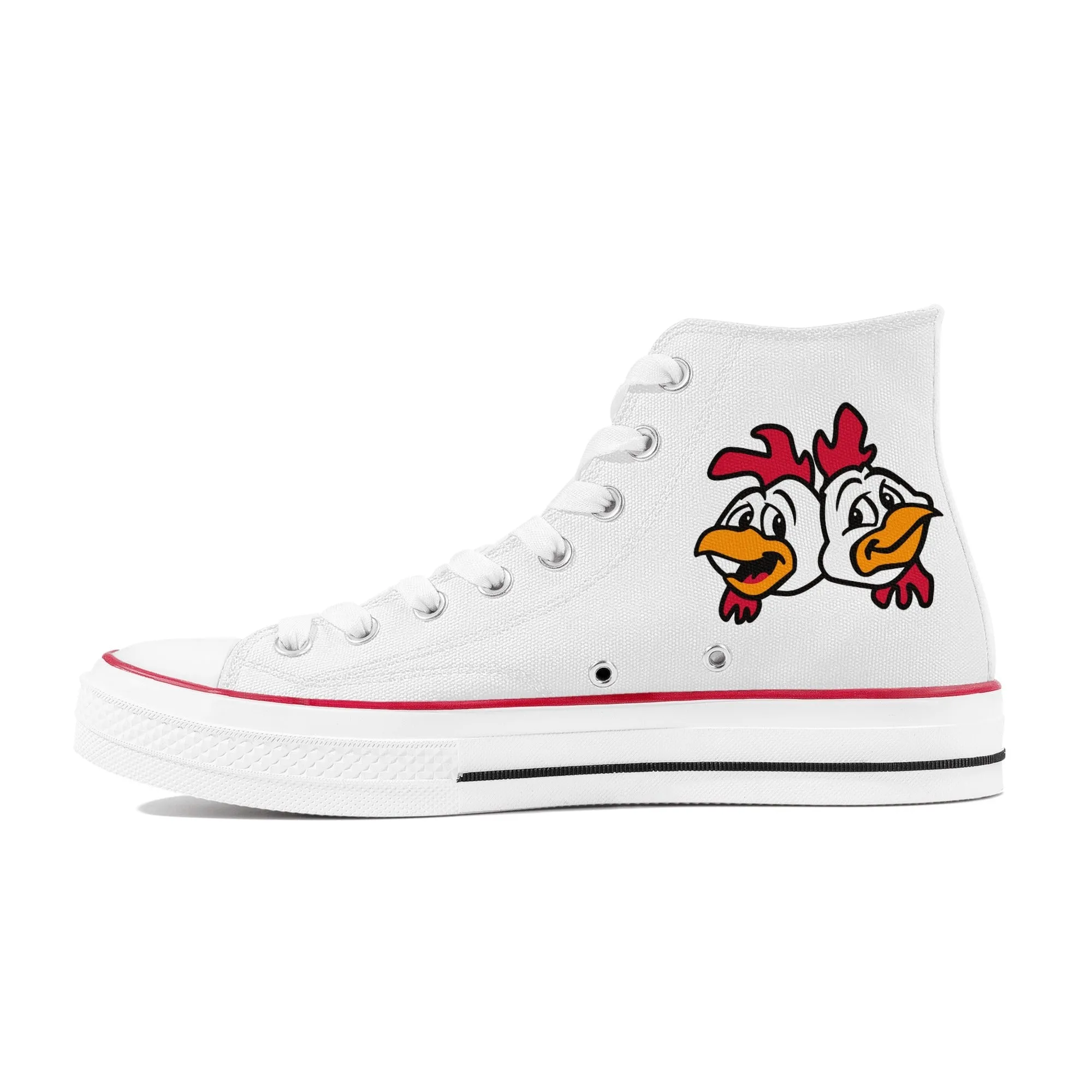 Los Pollos Hermanos - Breaking Bad | High Top Canvas Sneakers
