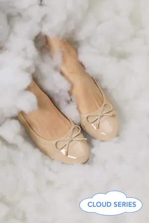 Megumi Ballet Cloud Flats in Nude