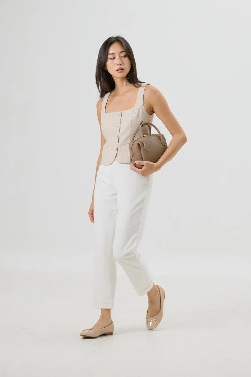 Megumi Ballet Cloud Flats in Nude