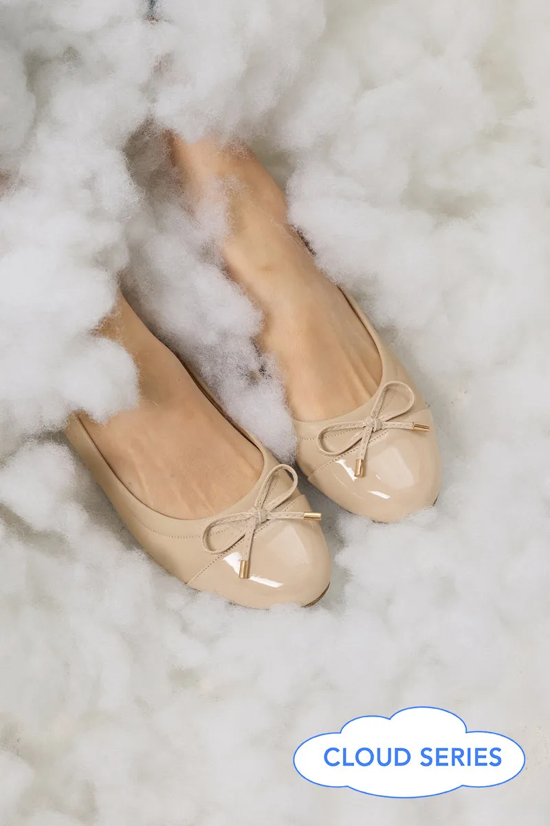 Megumi Ballet Cloud Flats in Nude