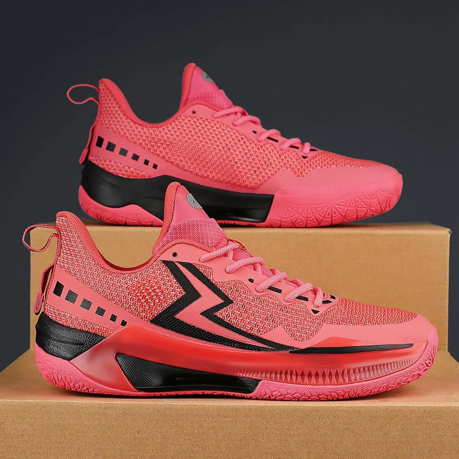 Mens Breathable Lace Up High-Top Mesh Cloth Basketball Shoes Fashion Comfortable Non-Slip Sneakers for Running Walking Workout Training